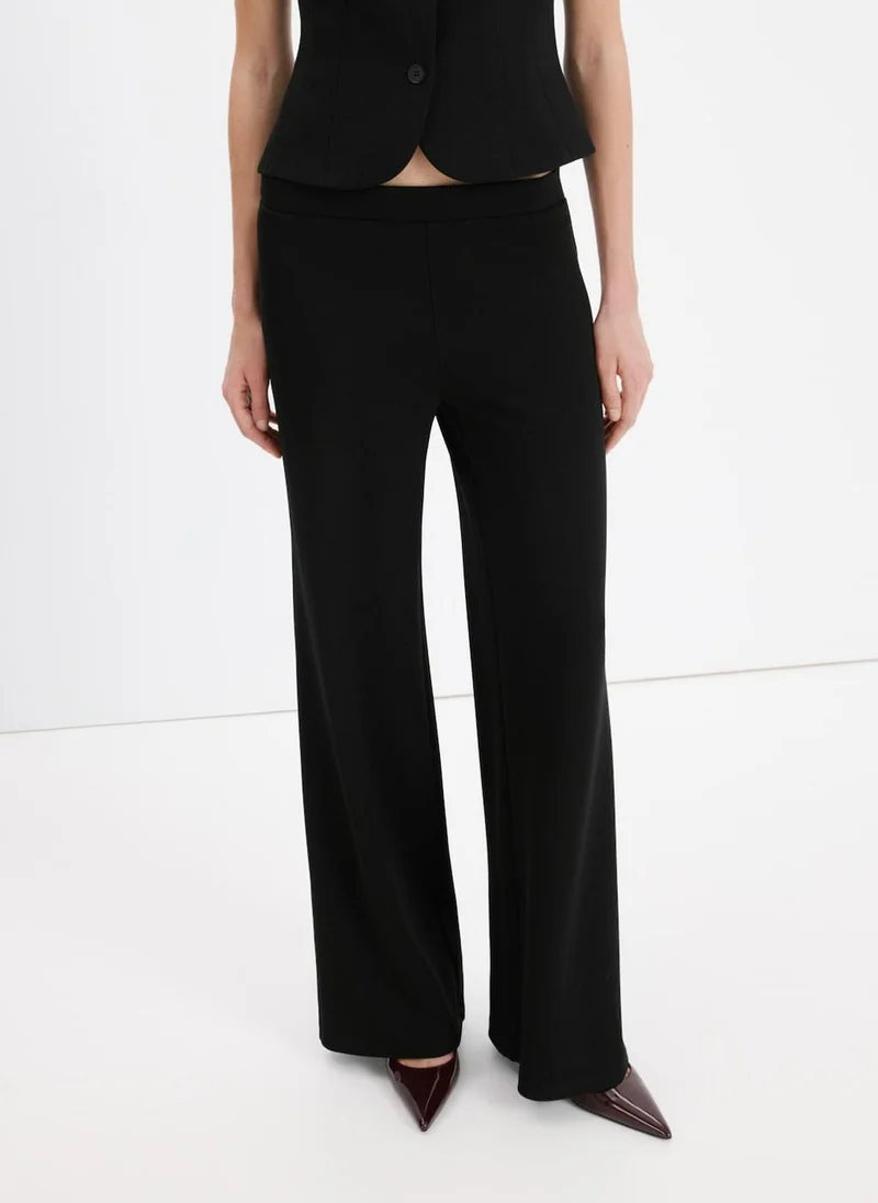 مانجو Straight low-rise suit trousers